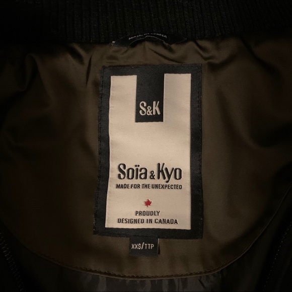 Soia & Kyo green winter jacket - Size XXS - Picture 7 of 12